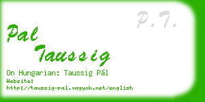pal taussig business card